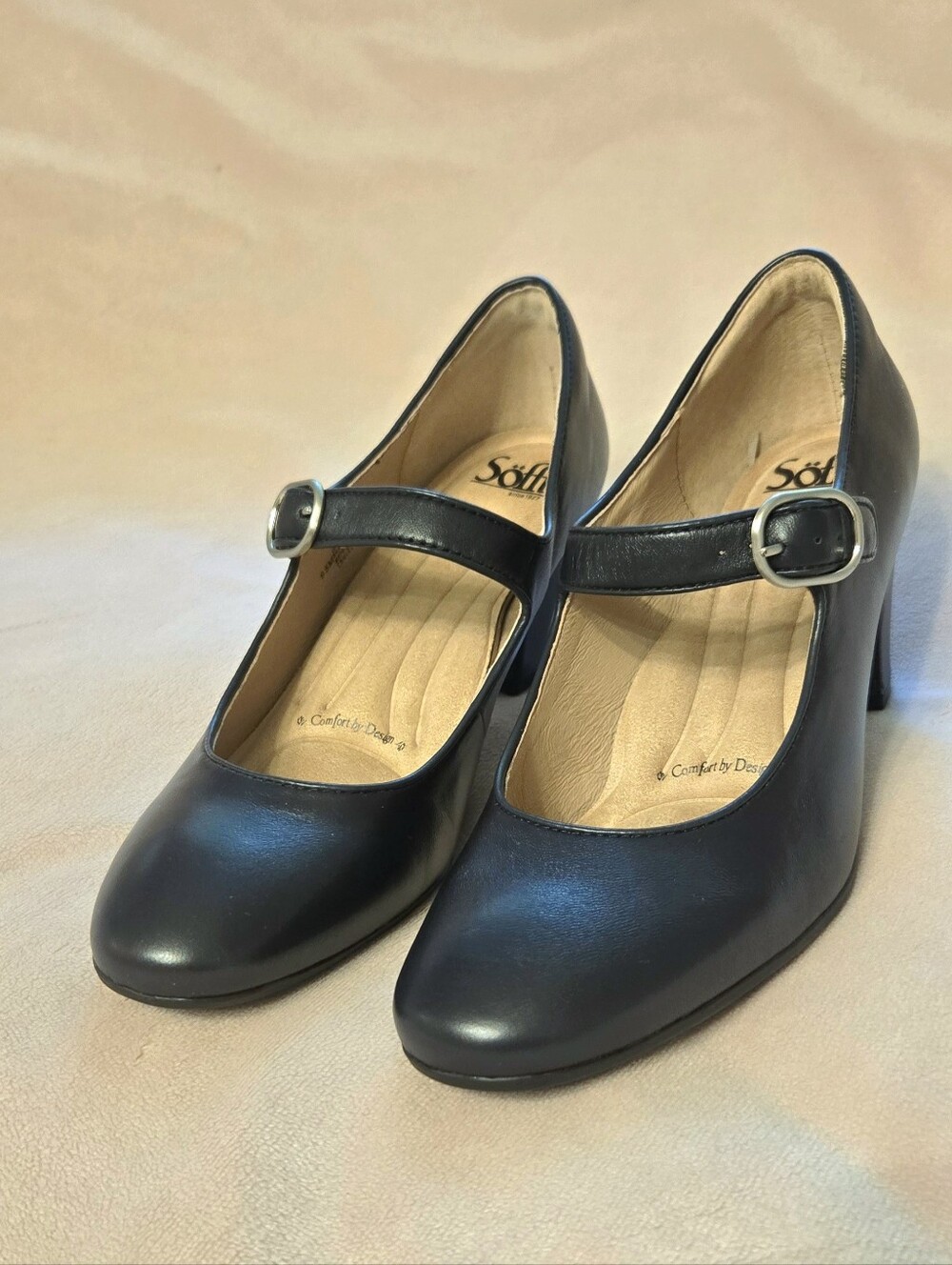 Sofft Navy Blue Mary Jane Shoes Size 9.5 - Picture 2 of 14